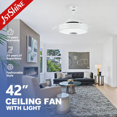 Buon prezzo Ventilatore retrattile con luce, controllo WiFi, 6 velocità, 35W, con pale nascoste In linea