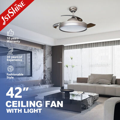 Buon prezzo Moderno 35W LED Rivestibile soffitto Ventilatore Luce Dimmabile lame ABS In linea
