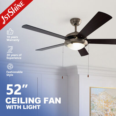 Buon prezzo Ventilatore di soffitto classico da 52 pollici con luce a LED e controllo della catena di trazione In linea