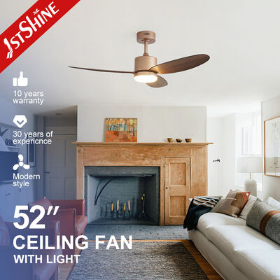 Buon prezzo Ventilatore di soffitto moderno da 52 pollici con luce LED a 3 colori e silenzioso motore a corrente continua In linea